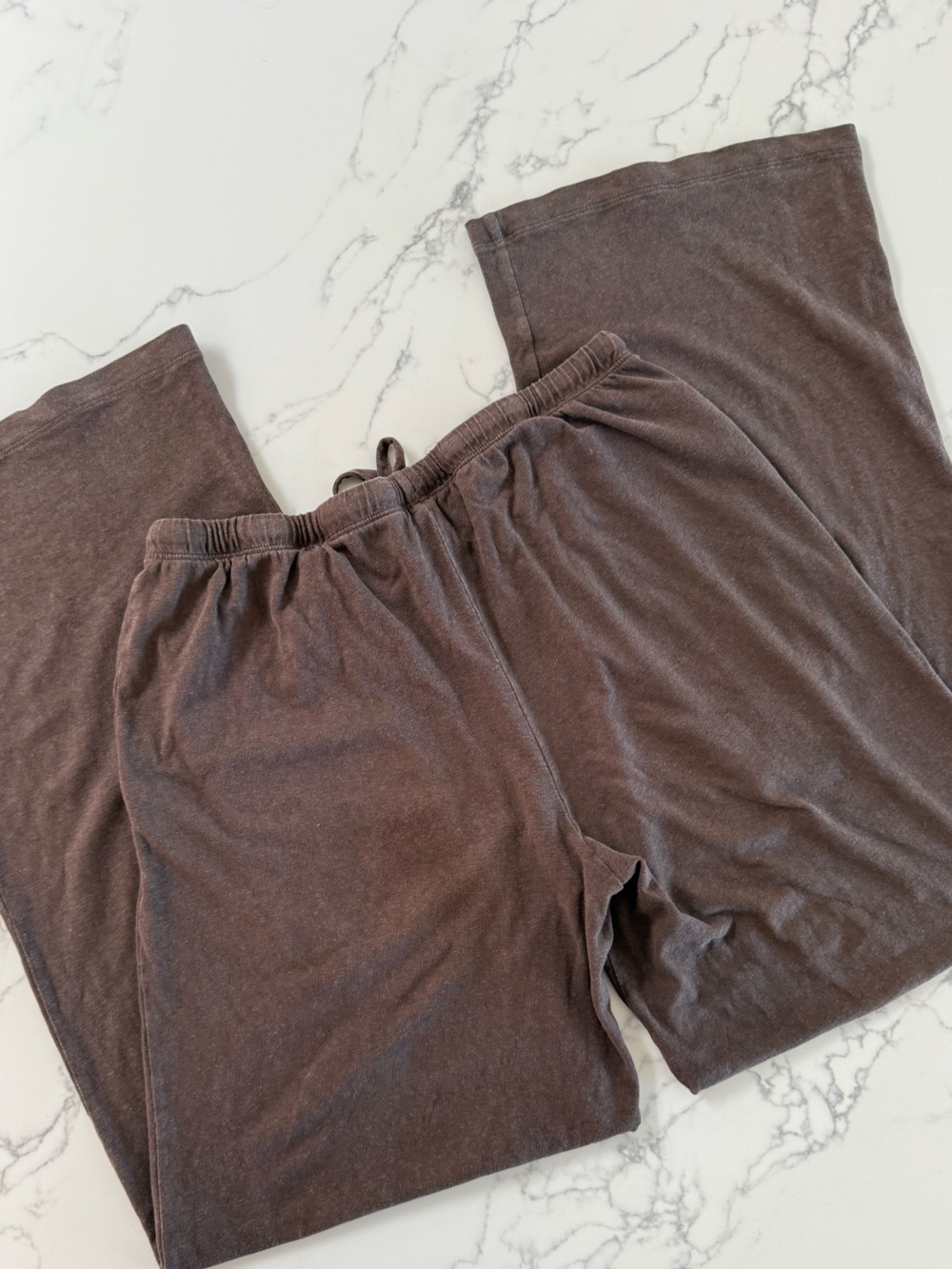 Afends Jones Wide Leg Cotton / Hemp Pant - Coffee - Size Small - Picture 5 of 9